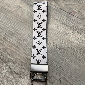 L V Designer Inspired Keychain/Wristlet